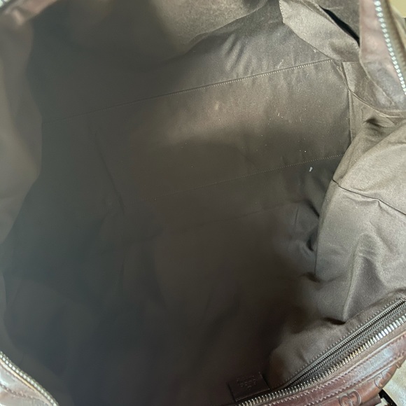 Gucci Guccissimma leather Weekender travel carry on duffel bag w/ lock key - Picture 9 of 12